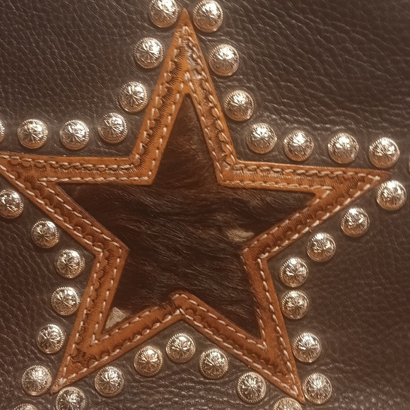 Montana Silversmiths Star Leather Purse - Picture 3 of 14